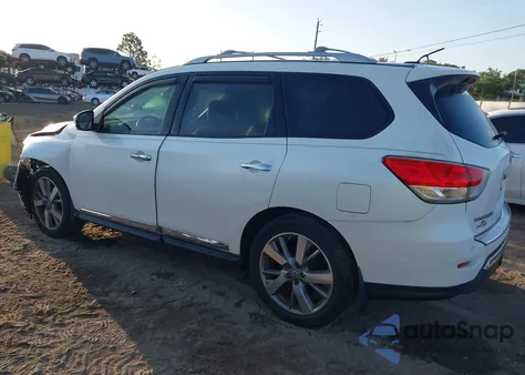 2015 Nissan Pathfinder Platinum z USA, uszkodzony, nr VIN 5N1AR2MN0FC669271